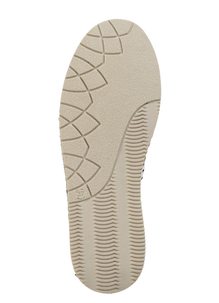 Gemini pantoffels met luchtige openingen WIT-CAMEL