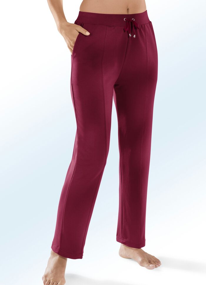 Comfortabele broek met brede elastische tailleband BORDEAUX