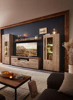 Woonwand met ledverlichting 