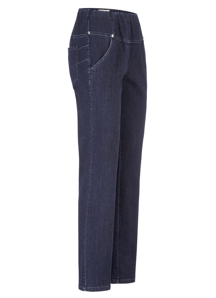 jeans met trekkoord DUNKELBLAU