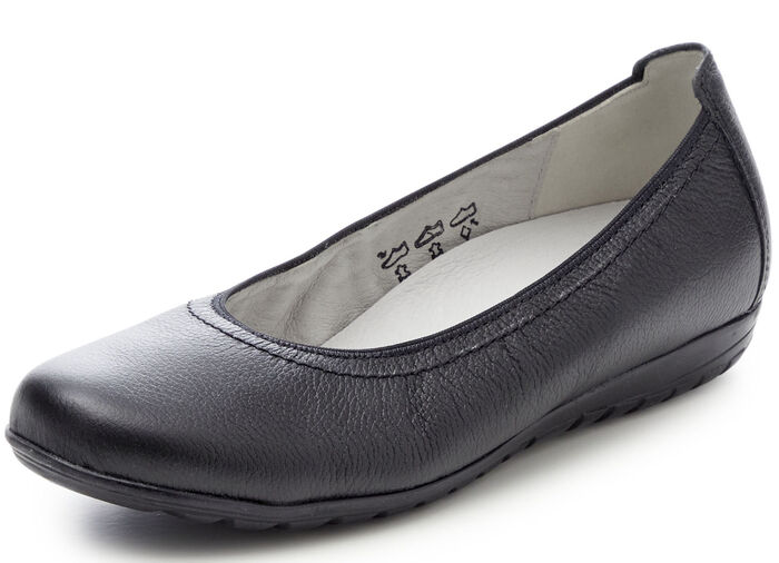 Ranger-ballerina met rondom elastische band ZWART