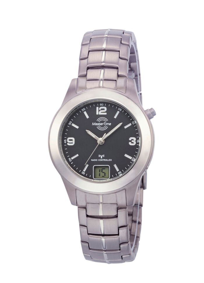 Master Time radiogestuurd dameshorloge gemaakt van titanium 