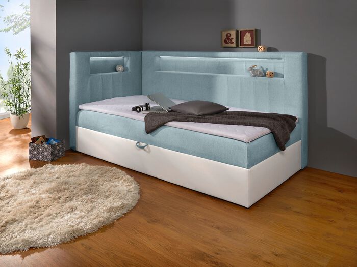 Boxspring met ge&iuml;ntegreerde LED-verlichting 