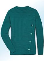 Trui met gestructureerd ontwerp ZEEGROEN