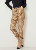 Broek met felgekleurde print 