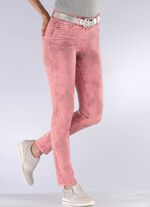 5-pocket broek in abrikoos 