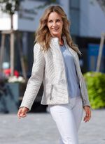 Jas met ritszakken ZAND