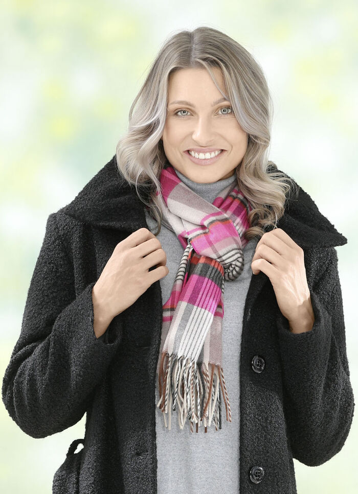 Sjaal met ruitdessin 