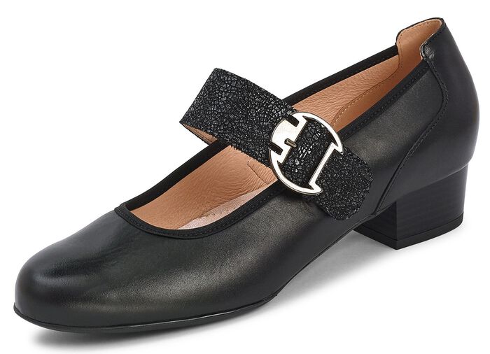 Pumps met verstelbare sluitingen ZWART