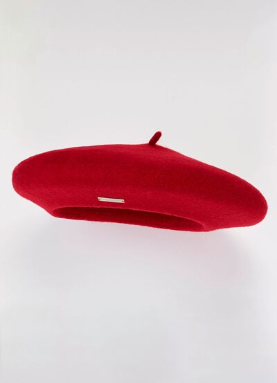 Seeberger, damesbaret, gemaakt van scheerwol 