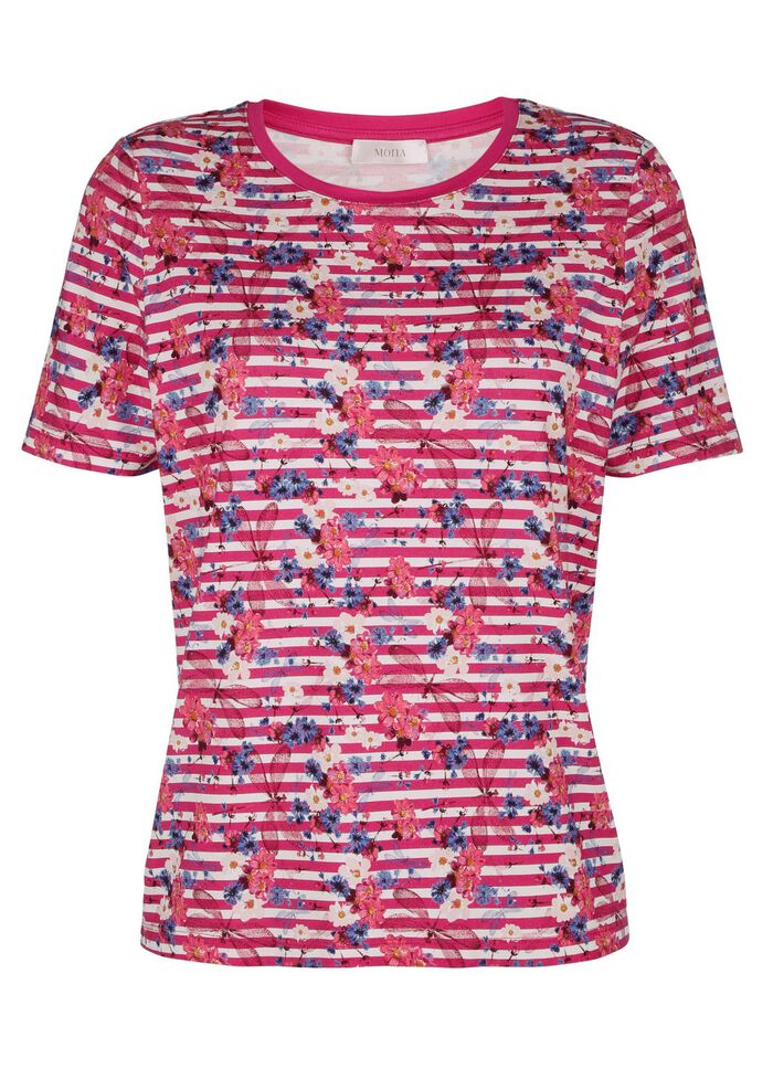 Shirt in een modieuze printmix 