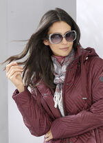 Sjaal met bladmotief 