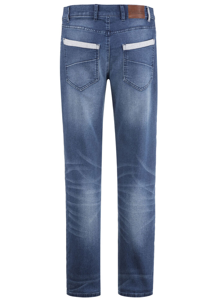 Jogger denim jeans van "Francesco Botti" in 2 kleuren JEANSBLAUW