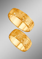 Trouwring met Weense gravure