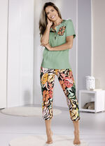 Laurina pyjama met korte mouwen en 7/8-broek 