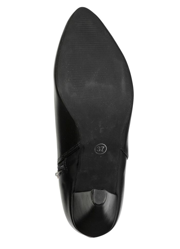 Andrea Conti, trendy dames enkellaarsjes, met rits ZWART