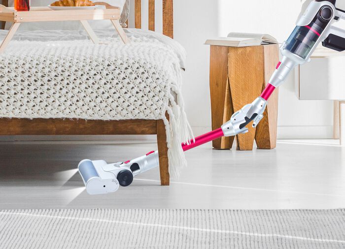 2-in-1 hand- en vloerstofzuiger Fusion MX 12 MAGENTA