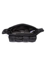 Collezione Alessandro tas gemaakt van delicaat glanzend textielmateriaal ZWART