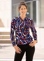 Poloshirt met lusknoopsluiting 