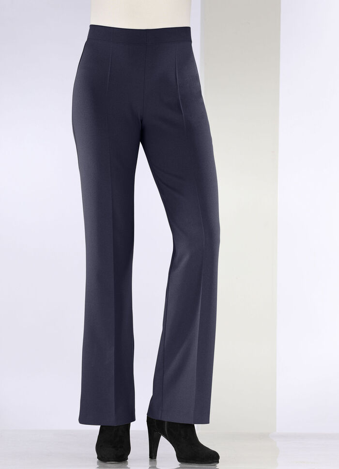 Chique broek met uitlopende enkels MARINE