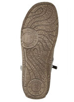 Andrea Conti veterlaarsje met reptiel-reliëf inzetstuk en decoratieve ritssluiting TAUPE