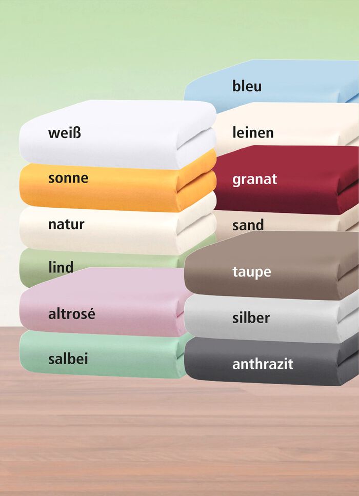 Mako fijne jersey hoeslakens en slopen van 100% katoen LAVENDEL