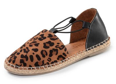 Gemini, trendy damesslippers, breedte G, gemaakt van leer 