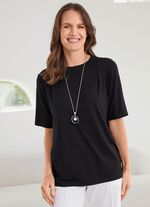 shirt met ronde hals 