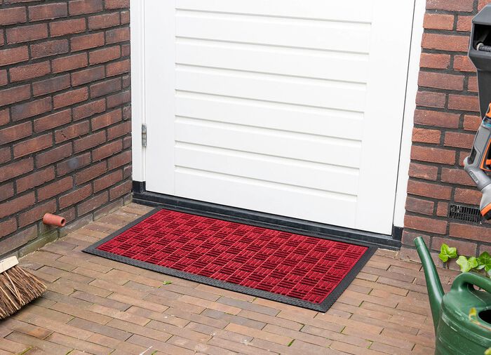 Deurmat met antislip rubberen achterkant 