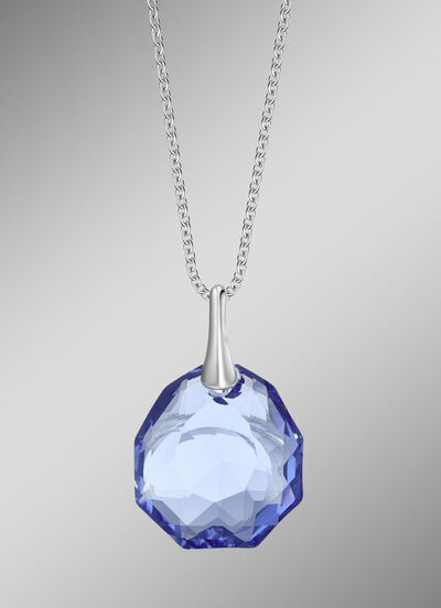 Hanger met Swarovski® kristal en ankerketting 