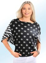 Trui in een extravagant model met glitters 