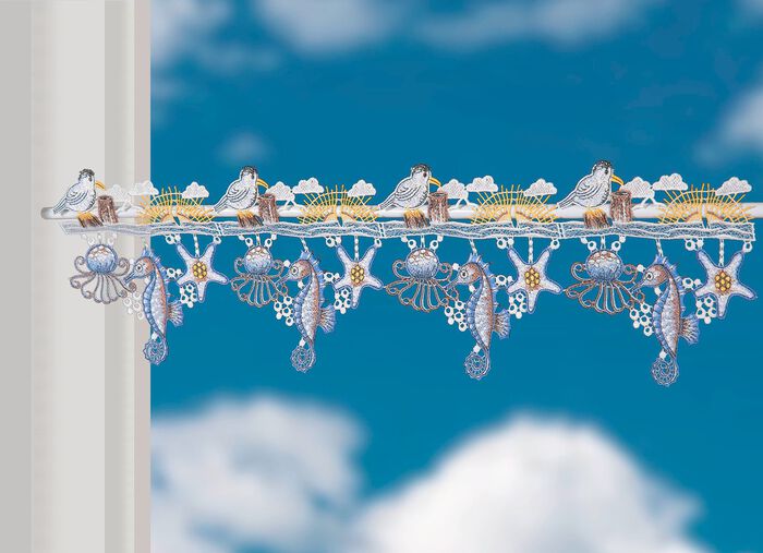 Staafversiering van echt Plauen kant 