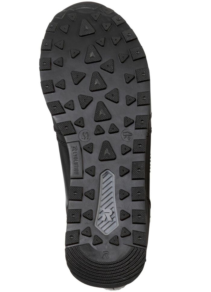 Rieker sneakers met vetersluiting ZWART