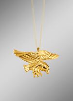 Gouden adelaar hanger 