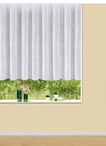 Bloemengordijn met loden stripsluiting 