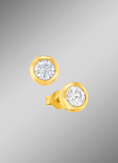 Oorbellen met briljanten 