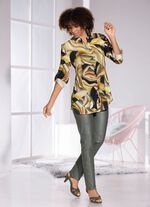 Lange blouse met overhemdkraag 