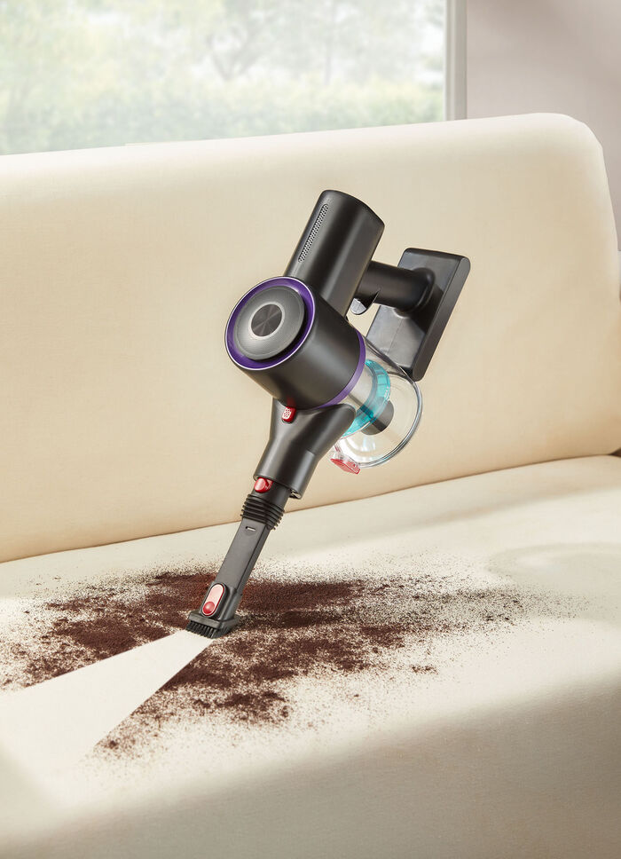 Draadloze stofzuiger ORANJE-ROOD-ZWART