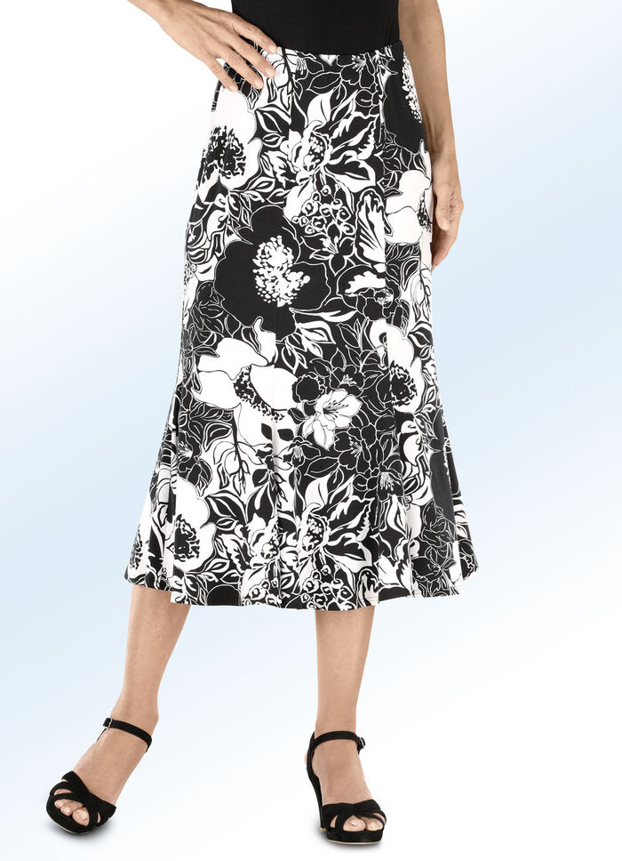 Figuurflatterende paneelrok 