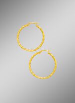 Gedraaide oorringen met structuur 