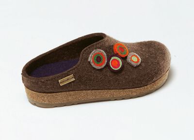 Haflinger damespantoffels van zuivere scheerwol 