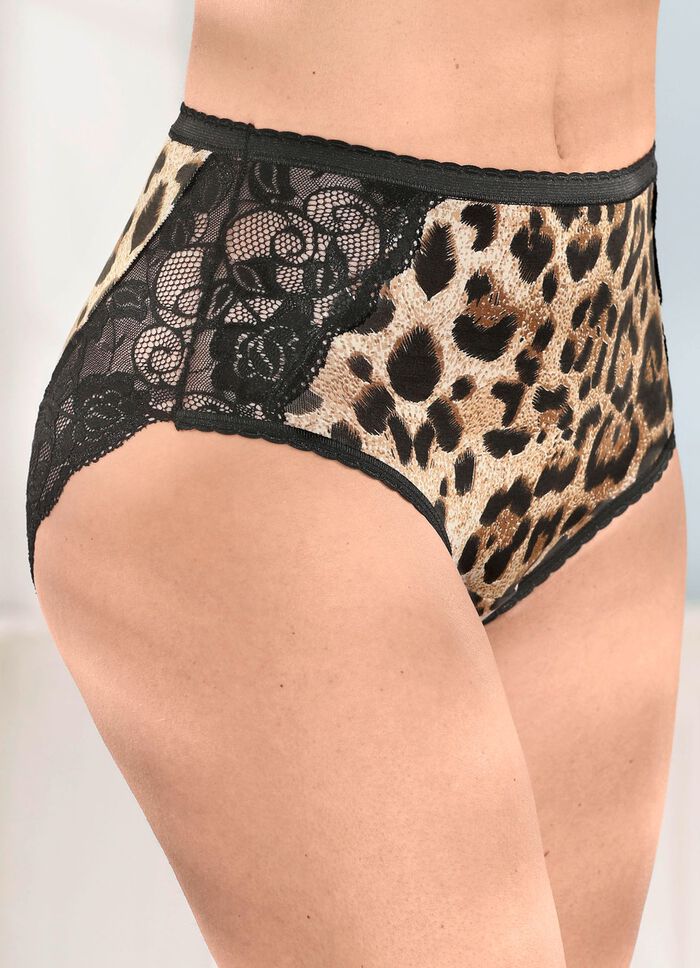 Laurina driepack slips met roofdierontwerp 