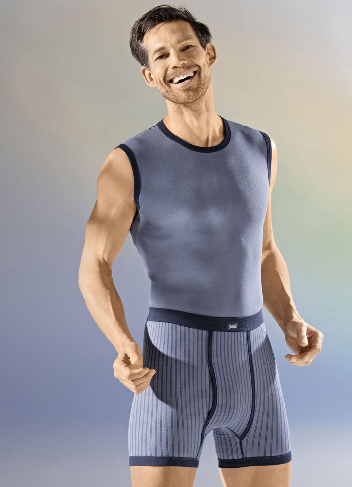 Set van drie strakke overhemden met contrasterende bies 