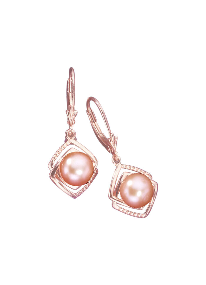 Oorbellen met zoetwaterparels 