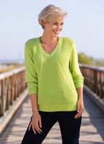 Trui met structuurmix 