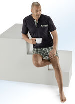 Two-pack shorty's met knoopsluiting en borstzak 