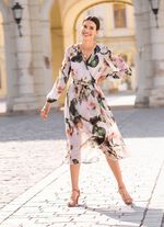 Jurk met strikceintuur 