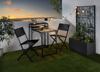 Opvouwbare balkonset 