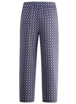 Culottes in een comfortabele pull-on stijl MARINE-WEISS-BLAU