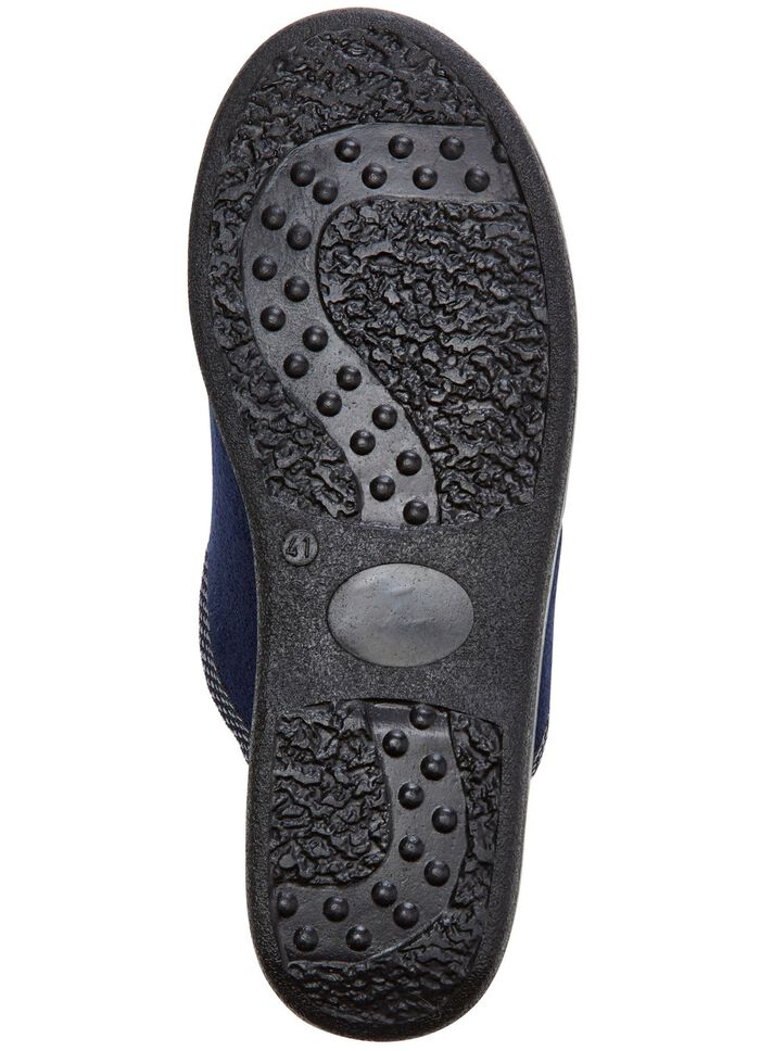 Set van twee pantoffels met comfortabele vulling BLAUW-ZWART